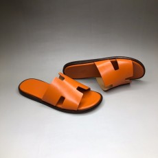 HERMES 에르메스 이즈미르 슬리퍼 H형 디테일 디자인 Izmir sandal 오랜지