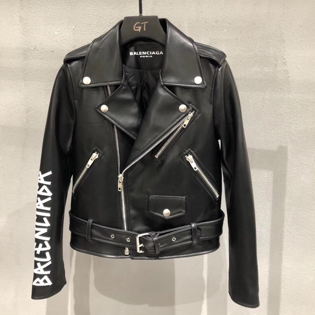 BALENCIAGA 발렌시아가 가죽 점퍼