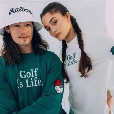 말본 골프웨어 Golf is Life 스웨터 그린 남녀공용