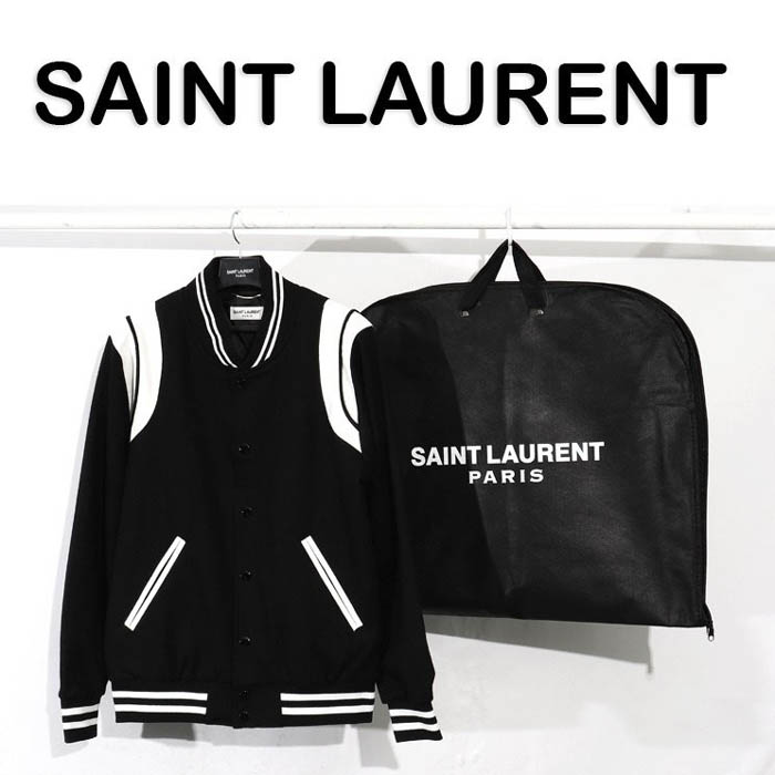 YSL 세인트로랑 커플 스타디움 울 블루종