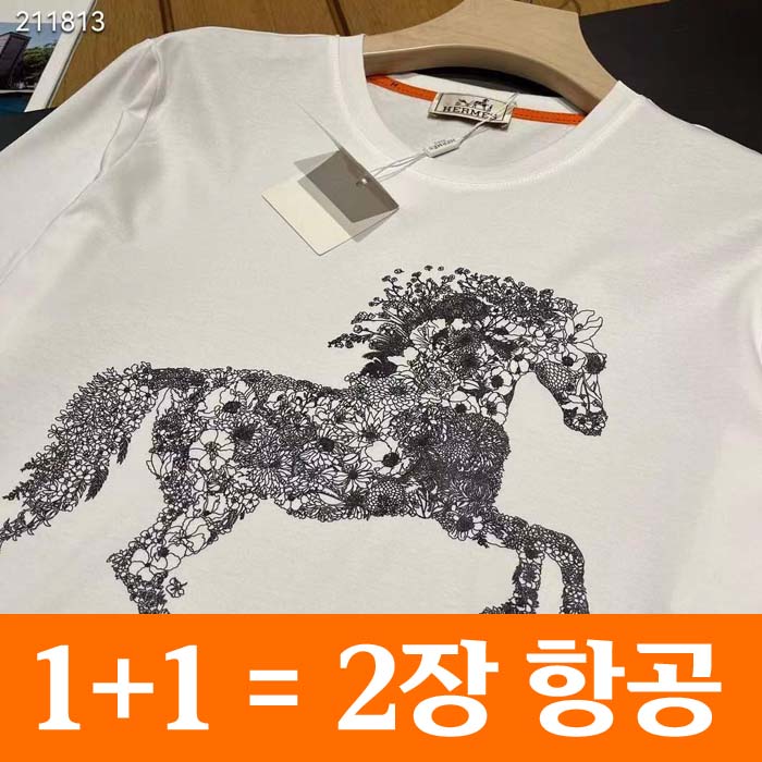 23년 에르메스 Horse 로고 반팔 티셔츠 4종 0702