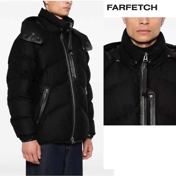 24FW 톰포드 로고 Hoofrf Puffer 구스다운 재킷 1114